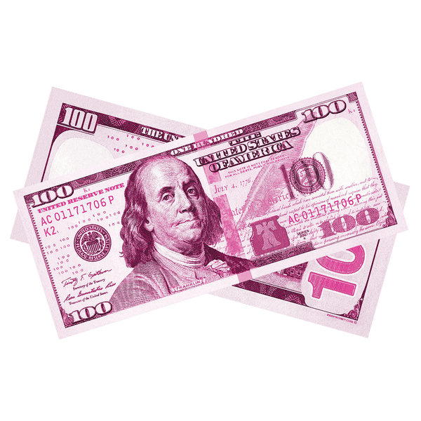 100x $100 New Series Pink Bills