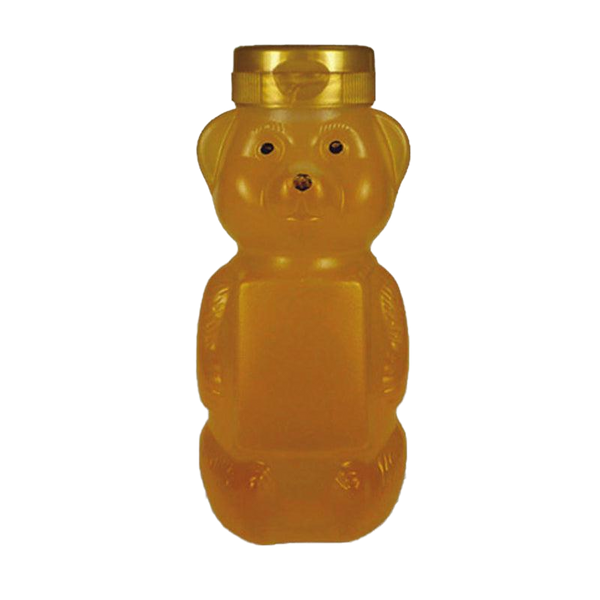 12 oz Plastic Flat Panel Honey Bears