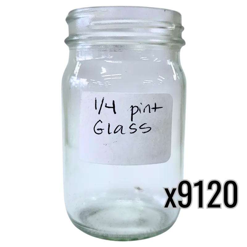 1/4 Pint Glass Jars - 4 1/4 oz