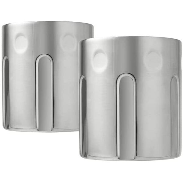 2 Metal Ice Cups & Bullet Chillers - 1.75in Bullet Chillers Set of 6