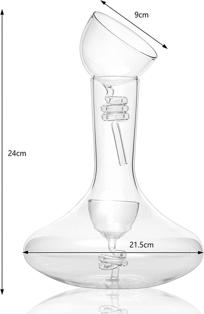 Wine Tower Decanting & Aerator Set - 2 Aerating Parts