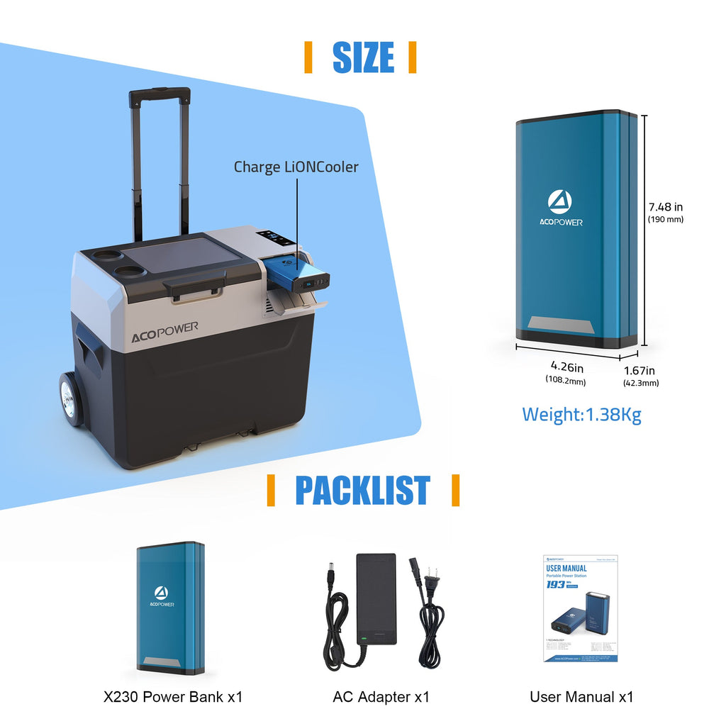 ACOPOWER 193Wh Portable Power Station by ACOPOWER