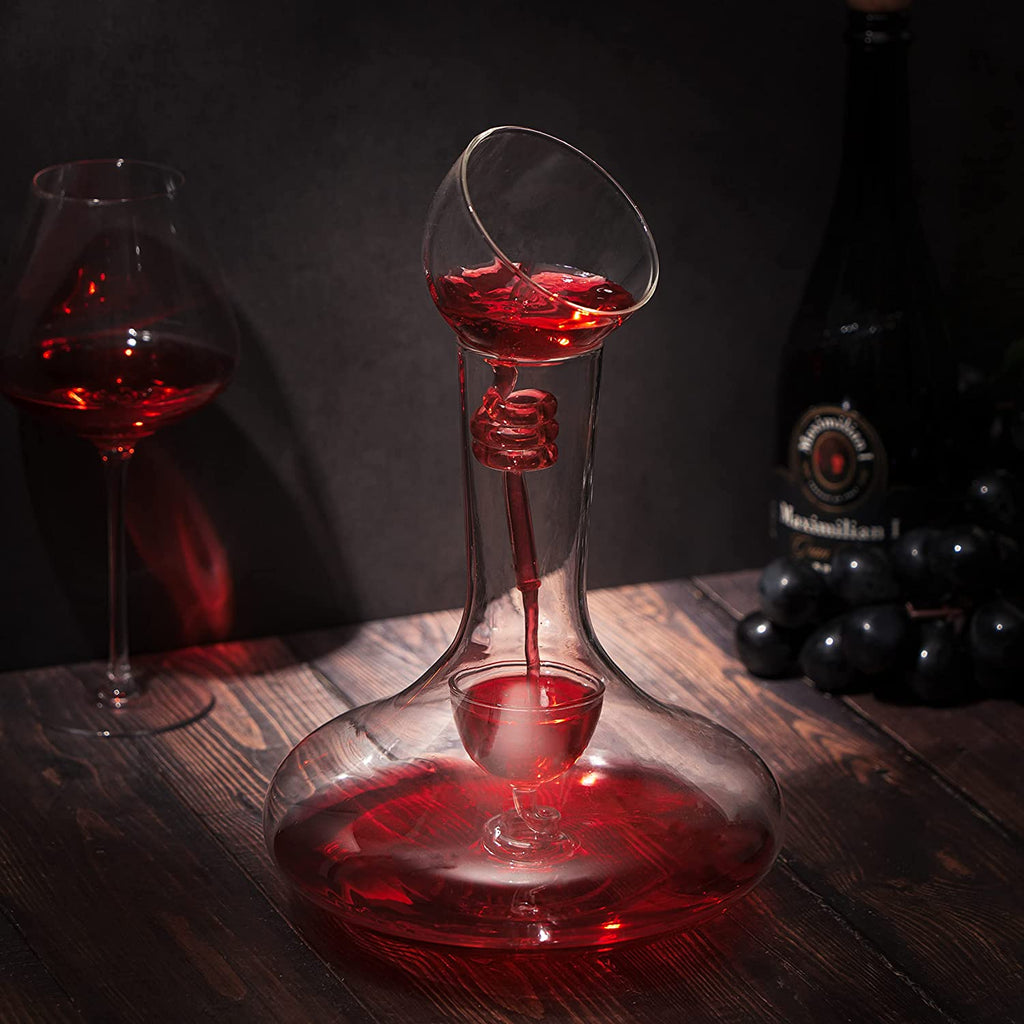 Wine Tower Decanting & Aerator Set - 2 Aerating Parts