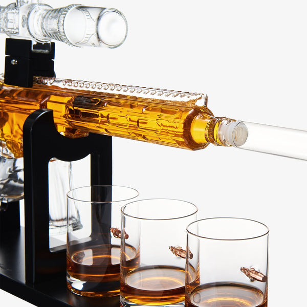 Whiskey Decanter Set - AR Limited Edition - 800 ml & 4 12oz