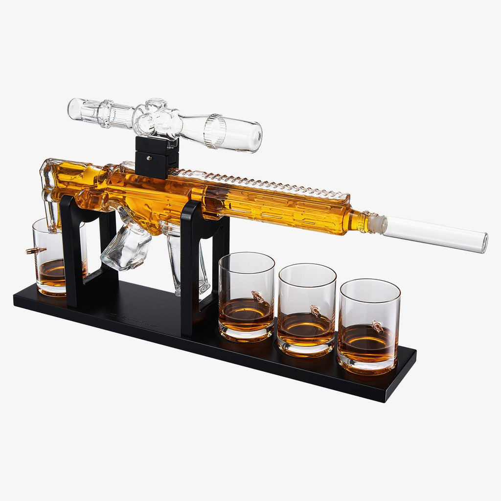 Whiskey Decanter Set - AR Limited Edition - 800 ml & 4 12oz