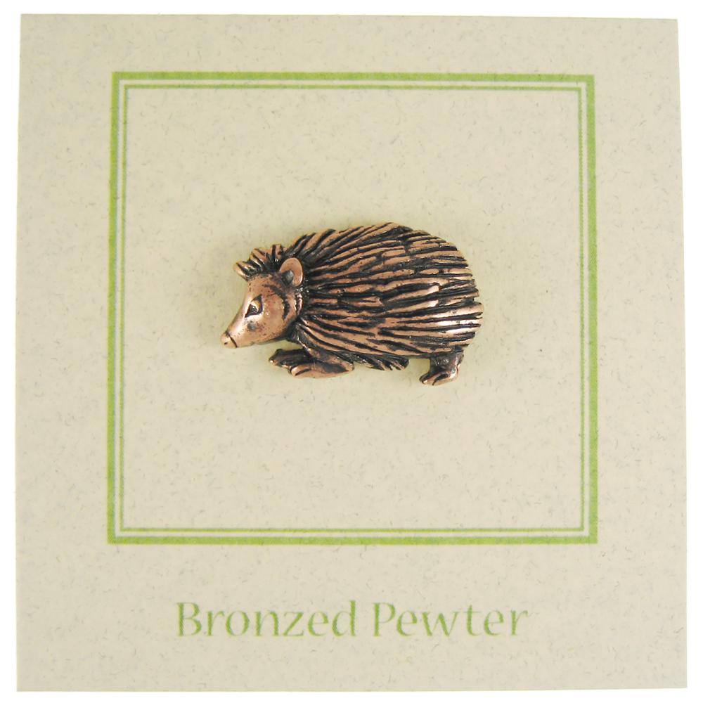 Hedgehog Copper Lapel Pin