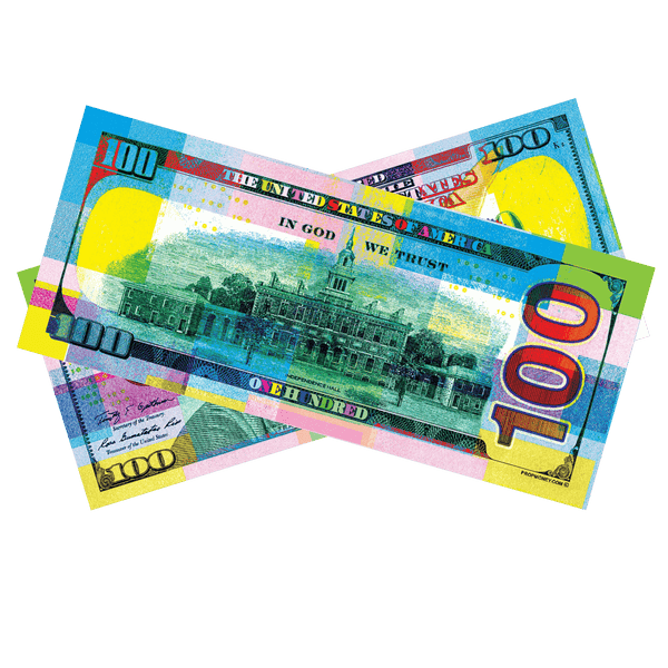 $100 Chroma Colored Bills