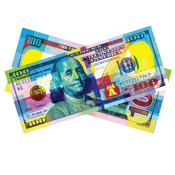 $100 Chroma Colored Bills