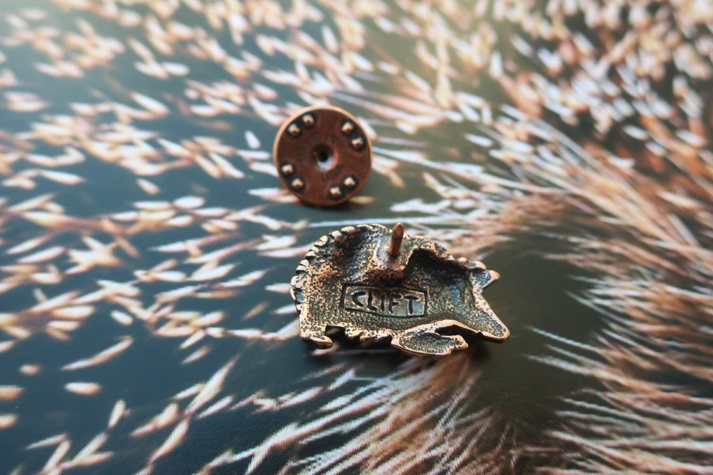 Hedgehog Copper Lapel Pin