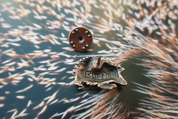 Hedgehog Copper Lapel Pin