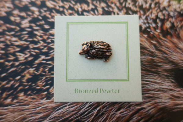 Hedgehog Copper Lapel Pin