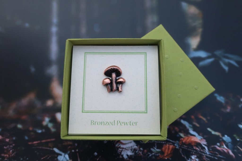 Mushrooms Copper Lapel Pin