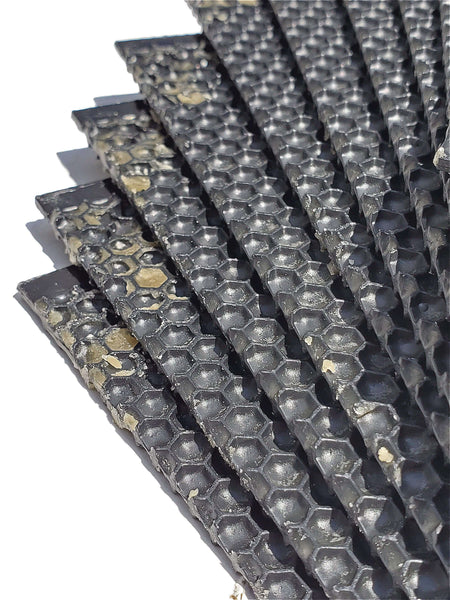 Deep, Black Plastic Foundation with Double Beeswax