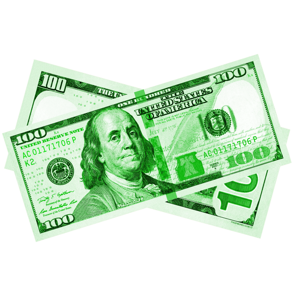 100x $100 New Series Green Bills