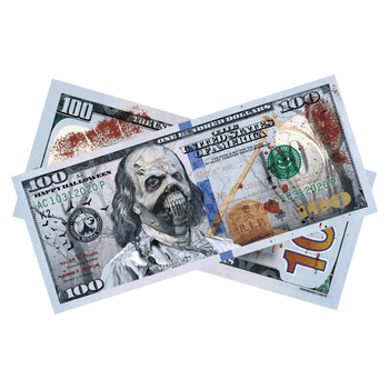 $100 Halloween Graveyard Bills