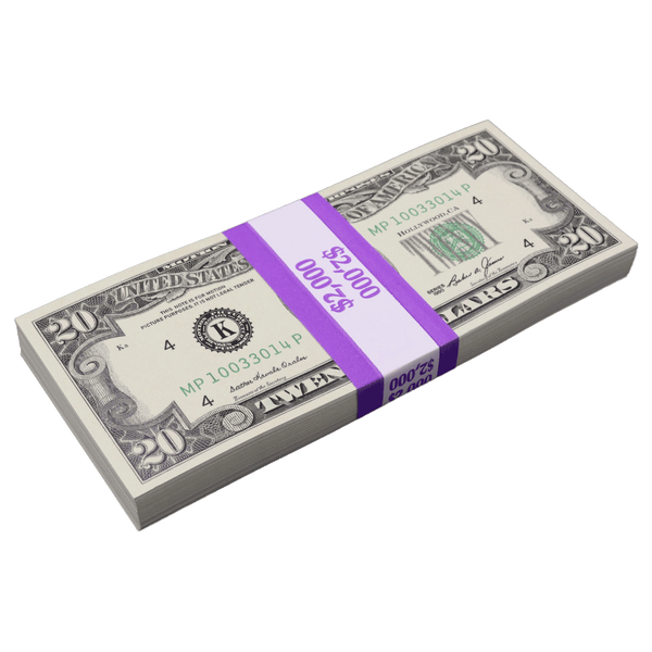 $2,000 Full Print 1990 Series Stack