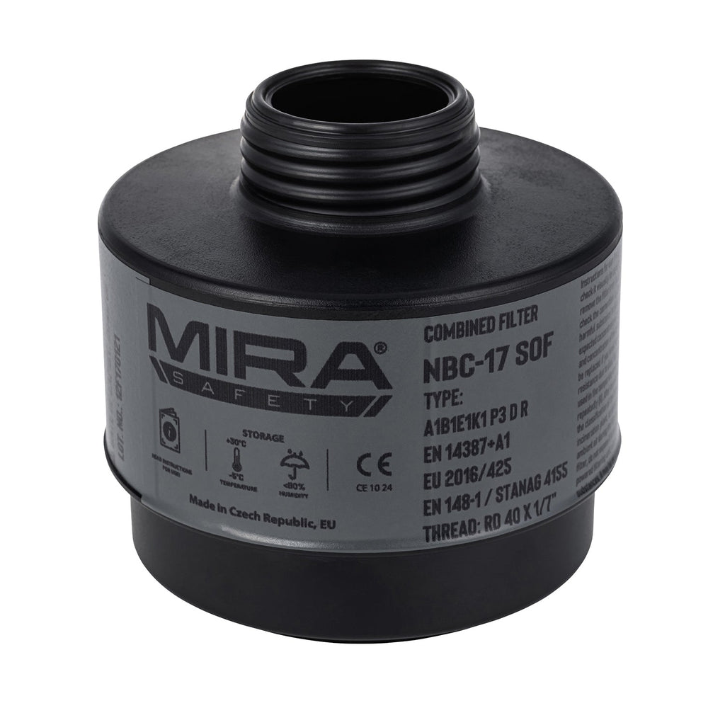 Lightweight CBRN Gas Mask Filter - NBC-17 SOF 40mm NATO Filter - 10 Year Shelf Life