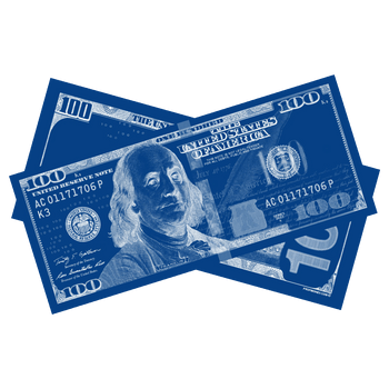 100x $100 New Series Los Angeles Blue Bills