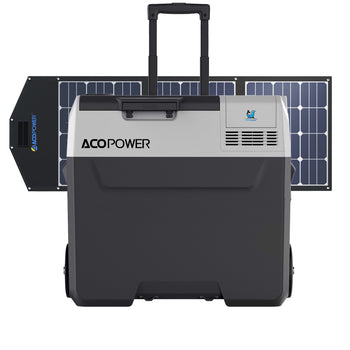 LiONCooler Pro Combo, PX50 Portable Solar Fridge Freezer (52 Quarts) and 90W Solar Panel by ACOPOWER