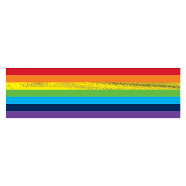 Pride Metallic Rainbow Bracelet Temporary Tattoo