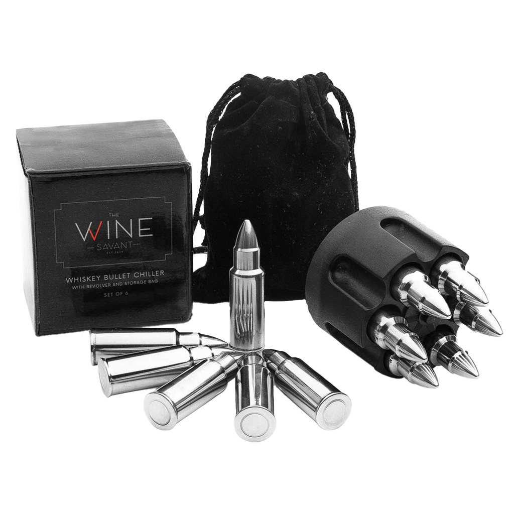 Whiskey Stones Bullets Stainless Steel - 1.75in Bullet Chillers Set of 6