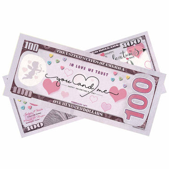 $100 Happy Valentine's Day Bills