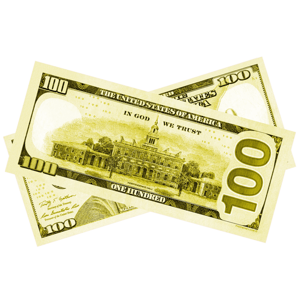 100x $100 New Series Yellow Bills