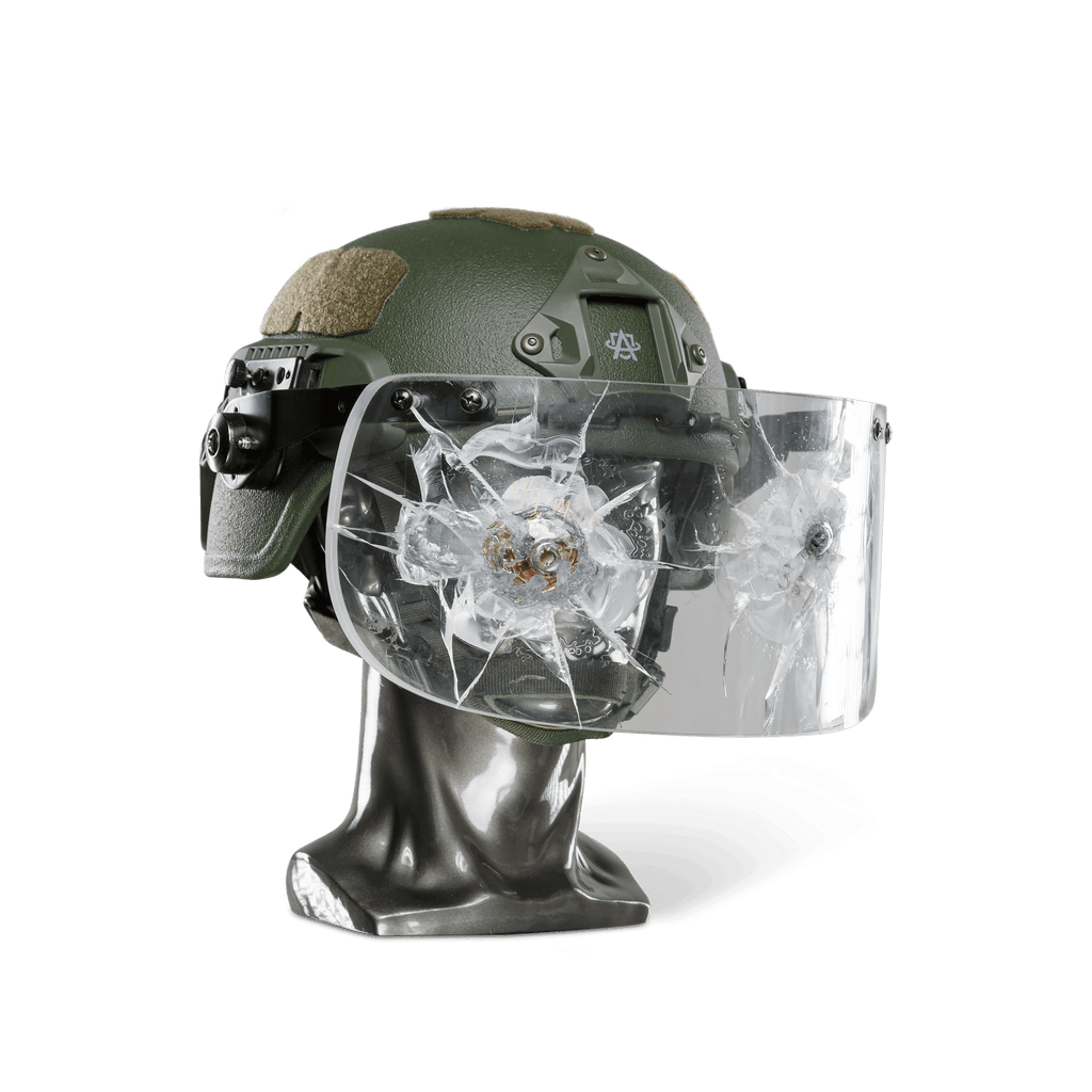 Ballistic Helmet with Face Shield | NIJ Level IIIA+ - Proud Libertarian - Atomic Defense