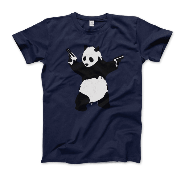 Banksy Pandamonium Armed Panda Artwork T-Shirt by Art-O-Rama Shop