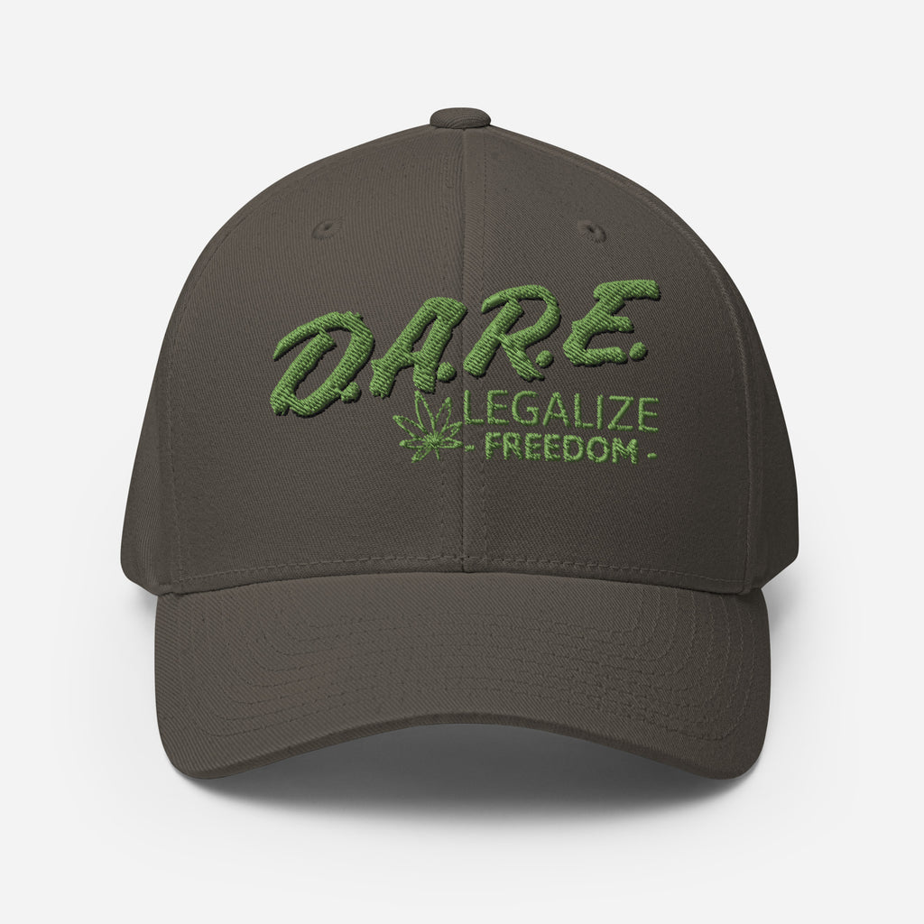 DARE to Legalize Freedom Cannabis Closed-Back Cap