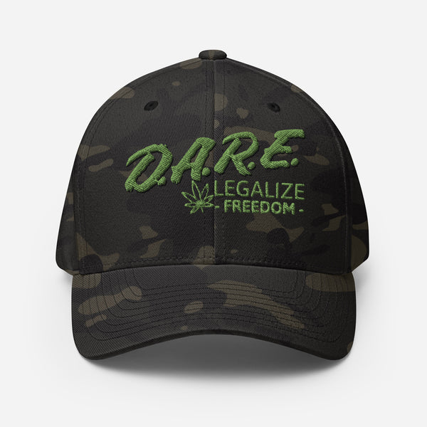 DARE to Legalize Freedom Cannabis Closed-Back Cap