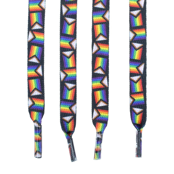 25 Pack Daniel Quasar "Progress Pride" Flag Shoelaces (25 Pairs)