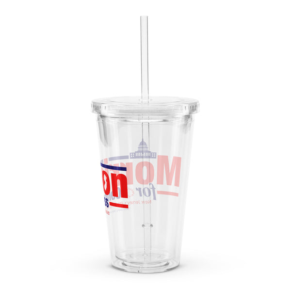 Morrison for New Jersey Clear plastic tumbler