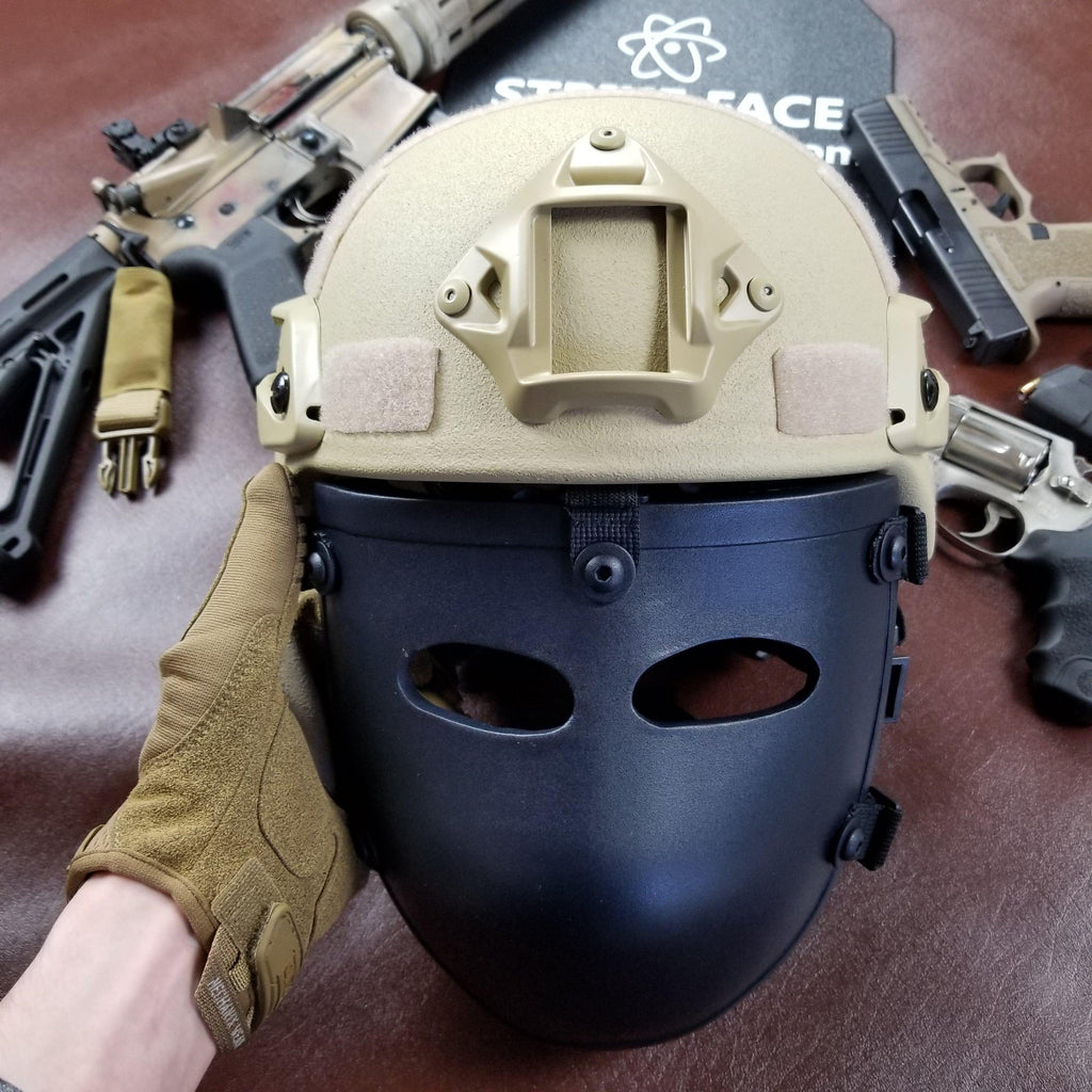 Half Face Bulletproof Mask for Helmets | NIJ Level IIIA+