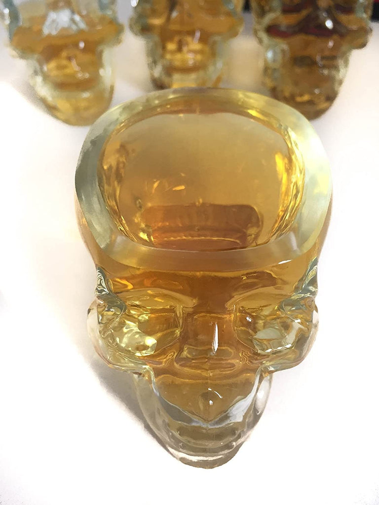 Monkey and Heroes Extra Large Skull Shot Glasses Set of 4