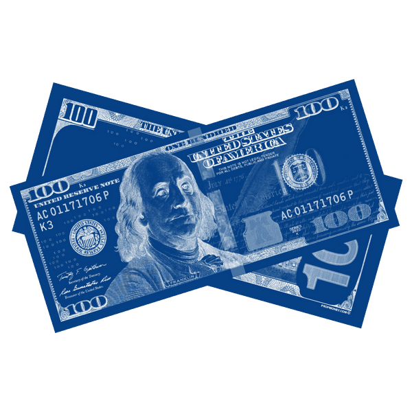Los Angeles Blue Prop Money Bills