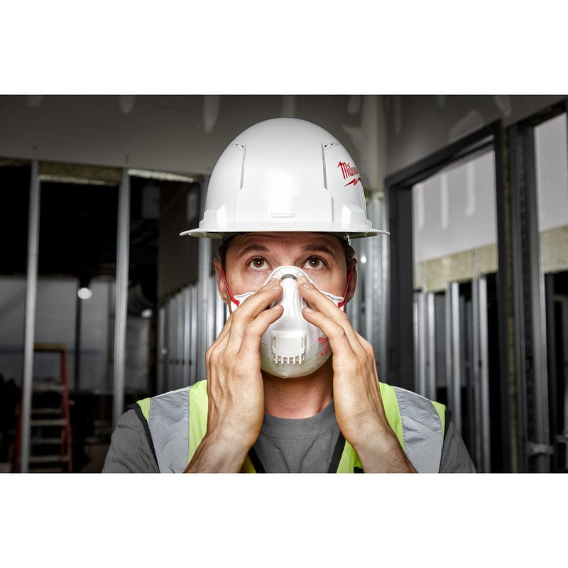 Milwaukee N95 Dust Protection Respirator with Gasket Valved White 1 pk