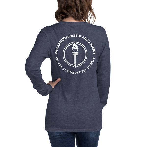 Libertarian Mutual Aid - We are not from the Government Long Sleeve Tee