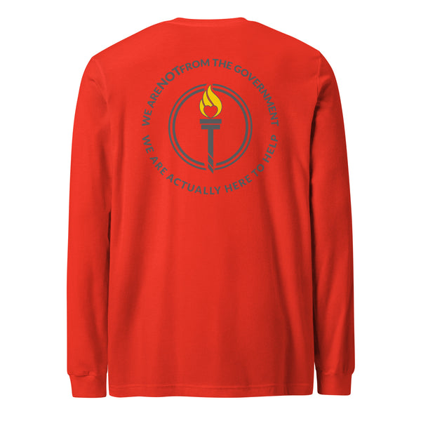 Libertarian Mutual Aid - We are not from the Government Long Sleeve Tee