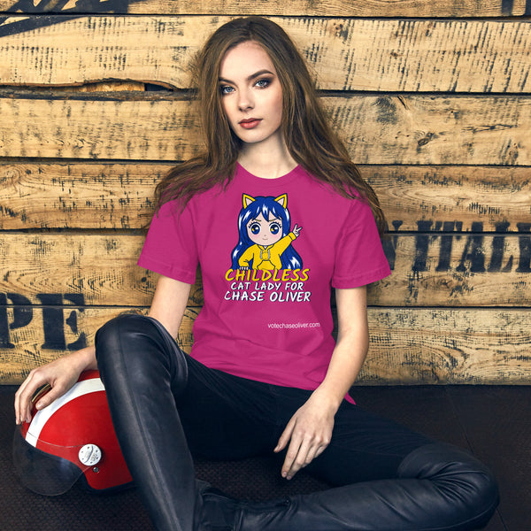 Childless Cat Lady for Chase Oliver Unisex t-shirt