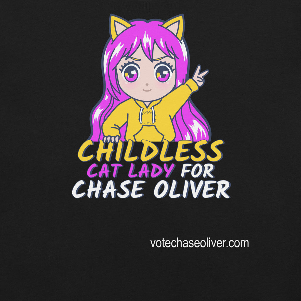 Childless Cat Lady for Chase Oliver Unisex t-shirt