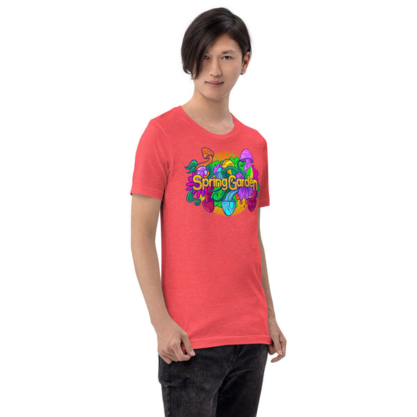 Mushmore Spring Garden Unisex t-shirt