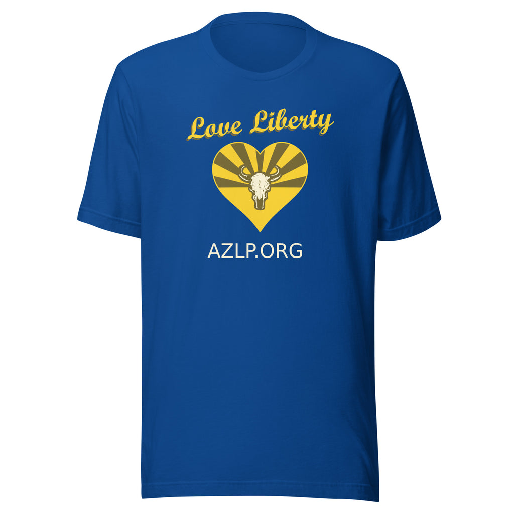 Love Liberty - Arizona Libertarian Party Unisex t-shirt