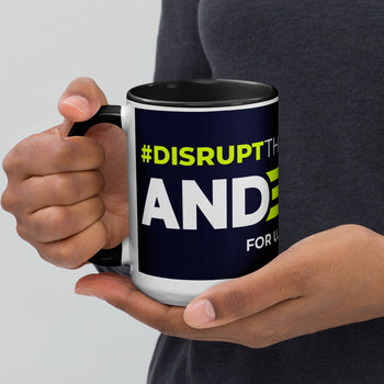 Disrupt the Corruption Phil Anderson For Senate Mug with Color Inside