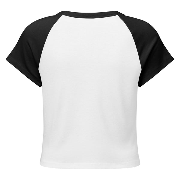 Mushmore Women’s micro rib raglan baby tee