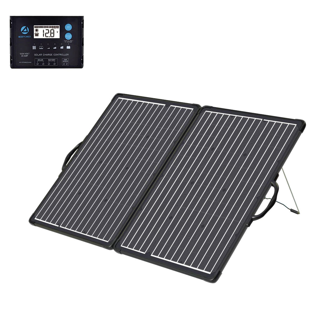 PLK 100W Portable Solar Panel Kit Lightweight Briefcase by ACOPOWER - Proud Libertarian - ACOPOWER