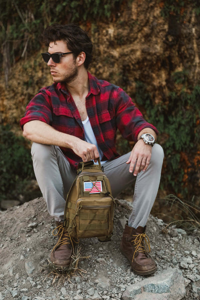 Tactical Military Sling Shoulder Bag by Jupiter Gear - Proud Libertarian - Jupiter Gear