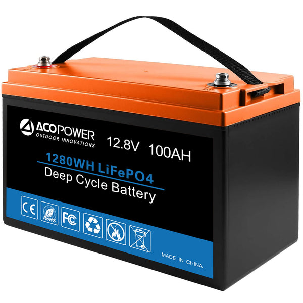 12V 100Ah LiFePO4 Deep Cycle Lithium Battery by ACOPOWER - Proud Libertarian - ACOPOWER