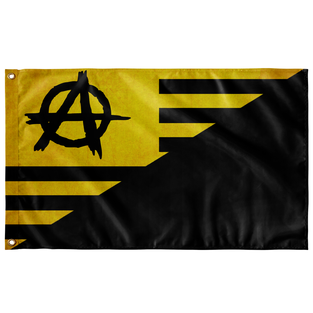 ANCAPISTAN Single SidedWall Flag - 36"x60" - Proud Libertarian - Proud Libertarian