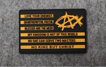 AnarchoChristian PVC Morale Patch - Proud Libertarian - AnarchoChristian